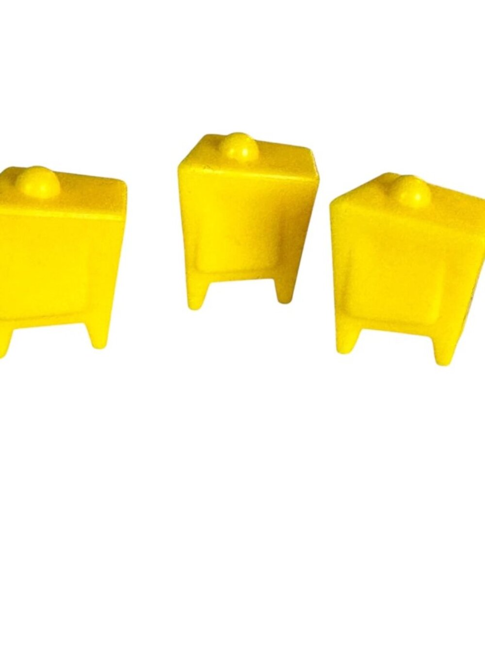 Monopoly Junior Disney Channel 2007 Replacement 3 Yellow Televisions Game Pieces